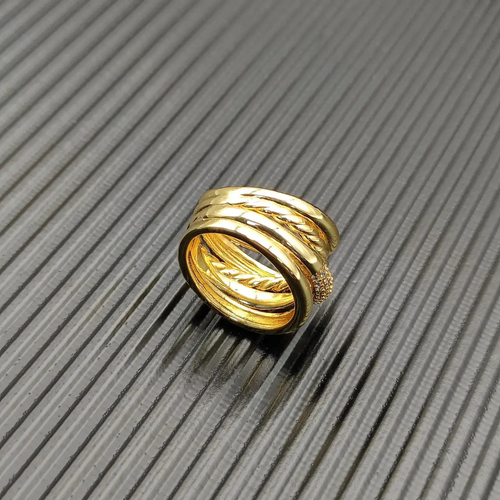 David Yurman five-line diamond ring - Picture 8 of 8